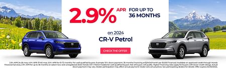 2.9% APR on CR-V Petrol